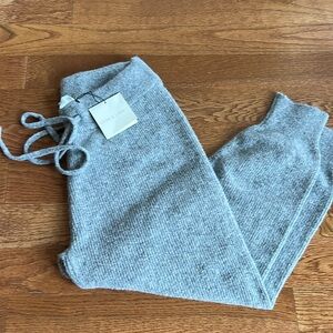 Indigo Love & Lore large grey ribbed drawstring joggers heavyweight very warm